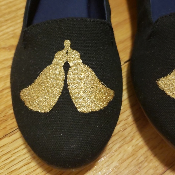 Jack Roger's black tassel loafers 7.5 - Picture 2 of 3